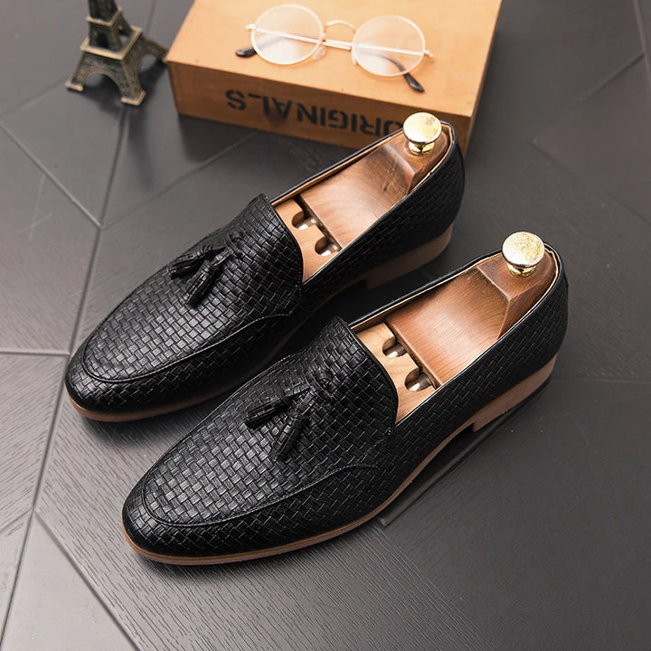 Braided Tassel Loafers
