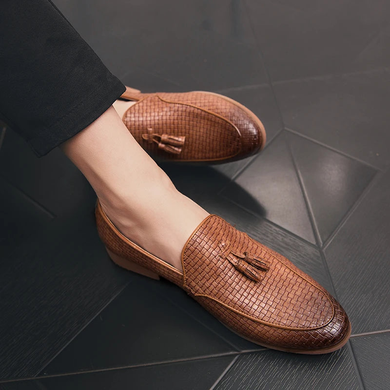 Braided Tassel Loafers