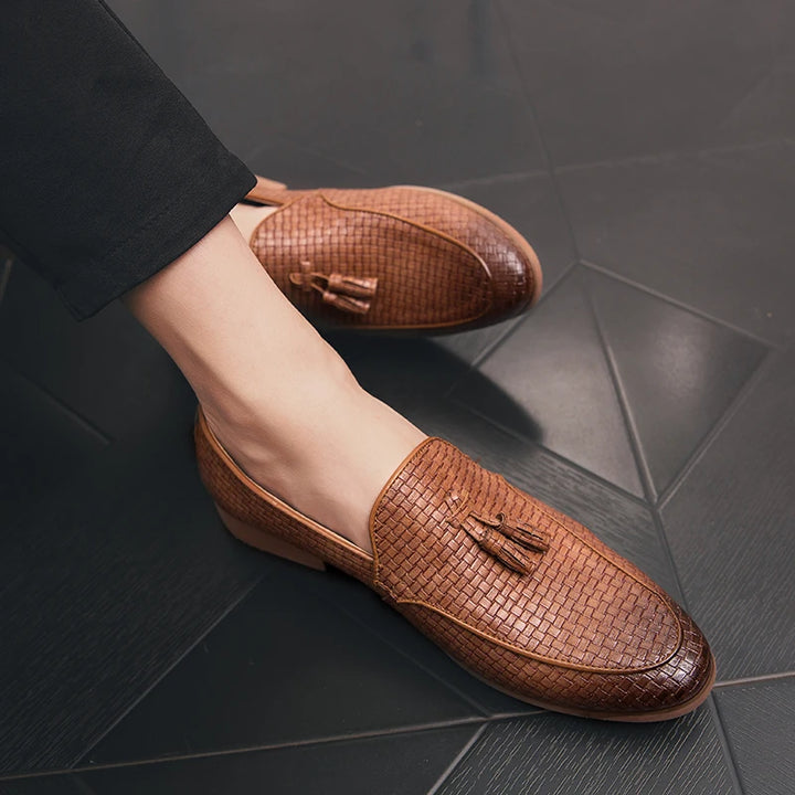 Braided Tassel Loafers