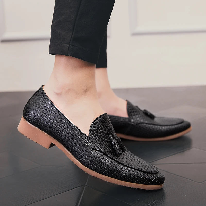 Braided Tassel Loafers
