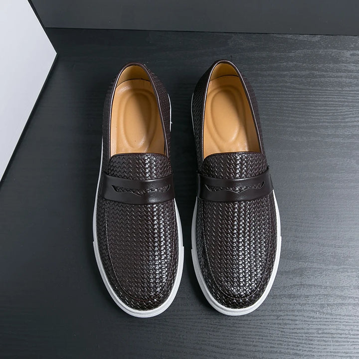 Obsidian Leather Loafers