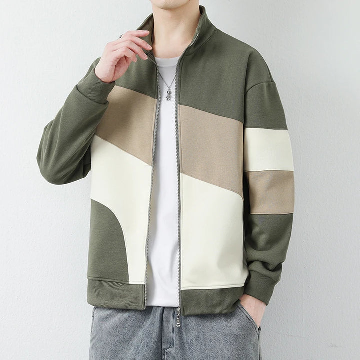 Colorblock Zip-Up