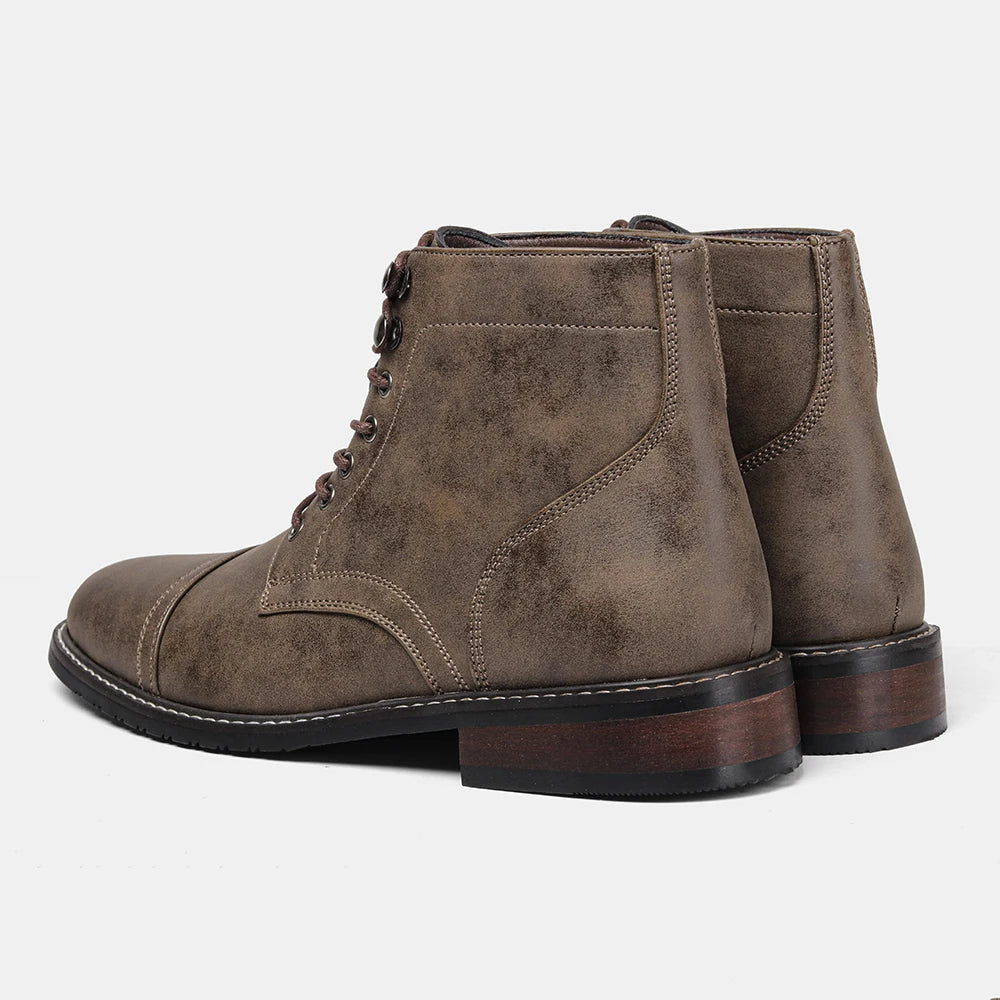 Leather Boots Casual Brand Retro 2026 Fashion Comfortable Boots Shoes Man