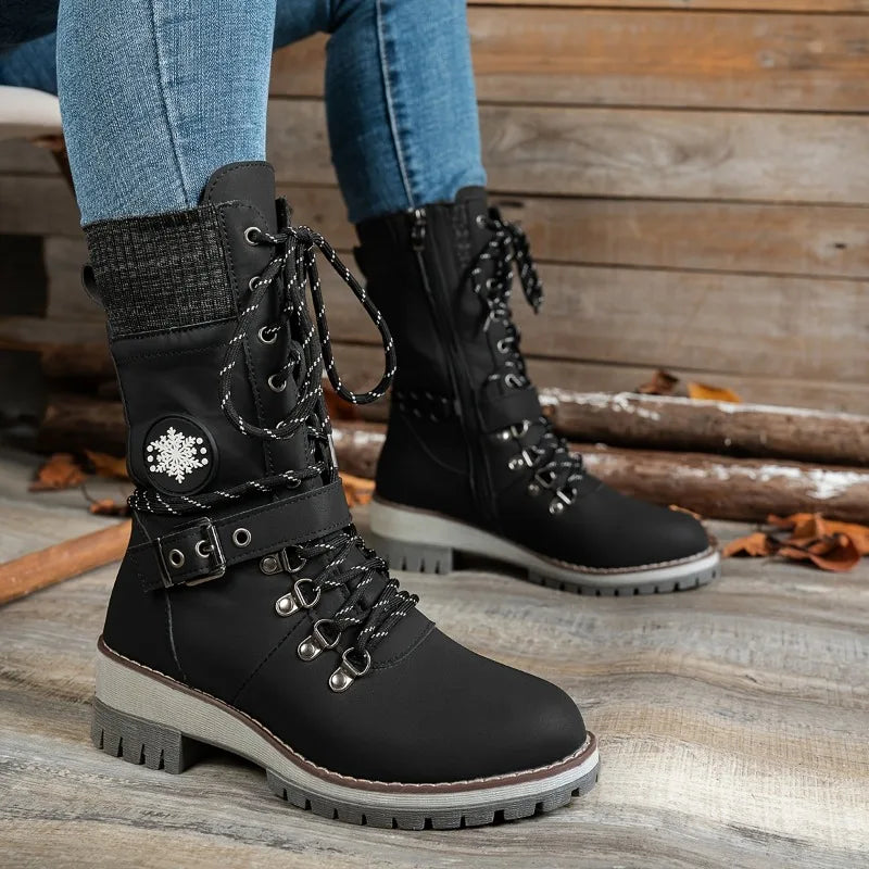 Flurry Chic Utility Boots