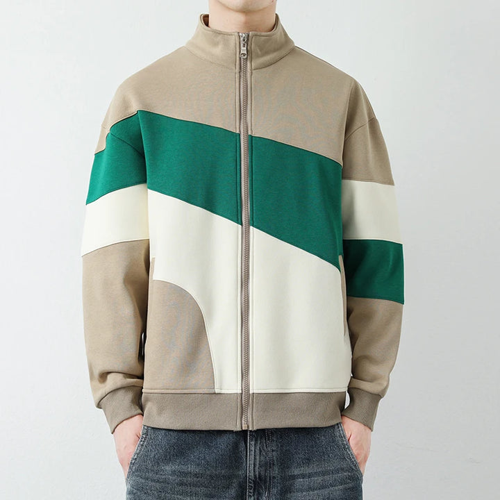 Colorblock Zip-Up