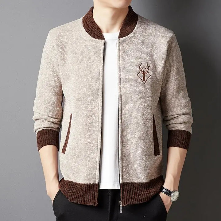 Antler Zipper Cardigan