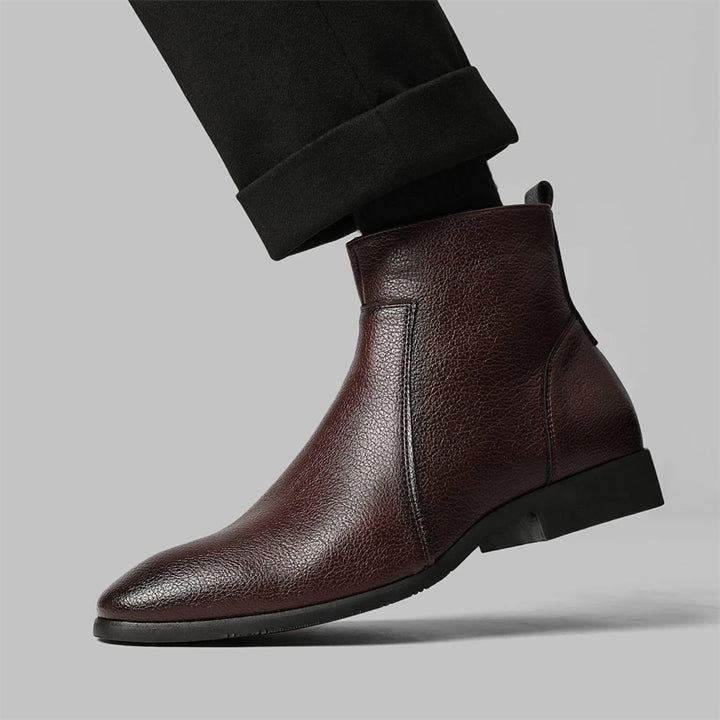 Pebble Grain Chelsea Boots