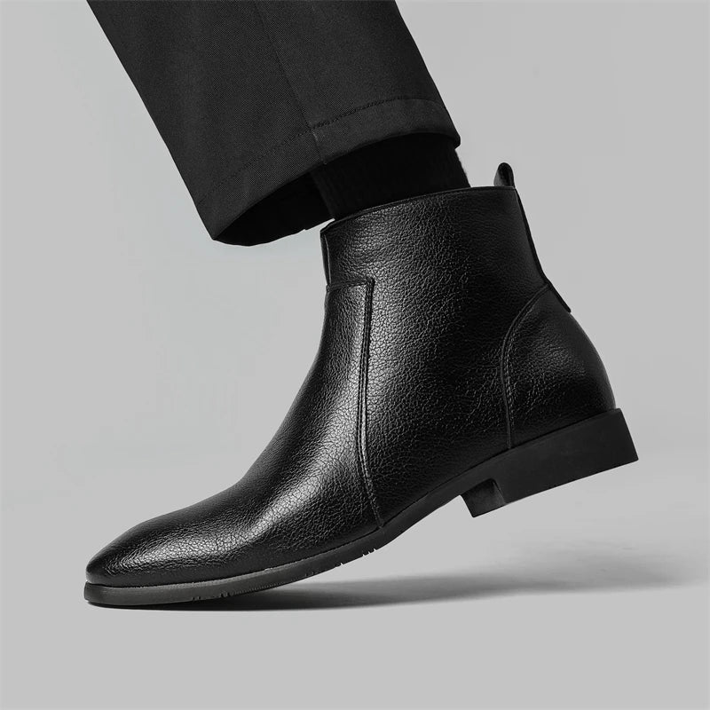 Pebble Grain Chelsea Boots