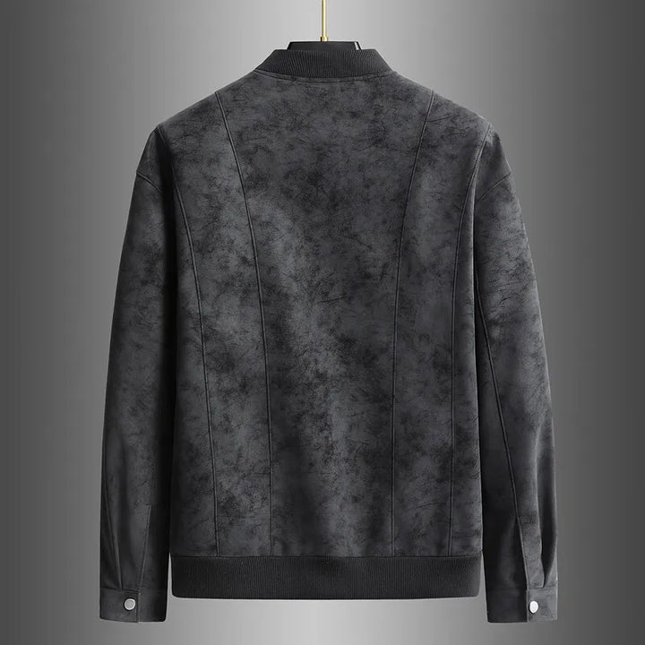 FAUX SUEDE BOMBER JACKET