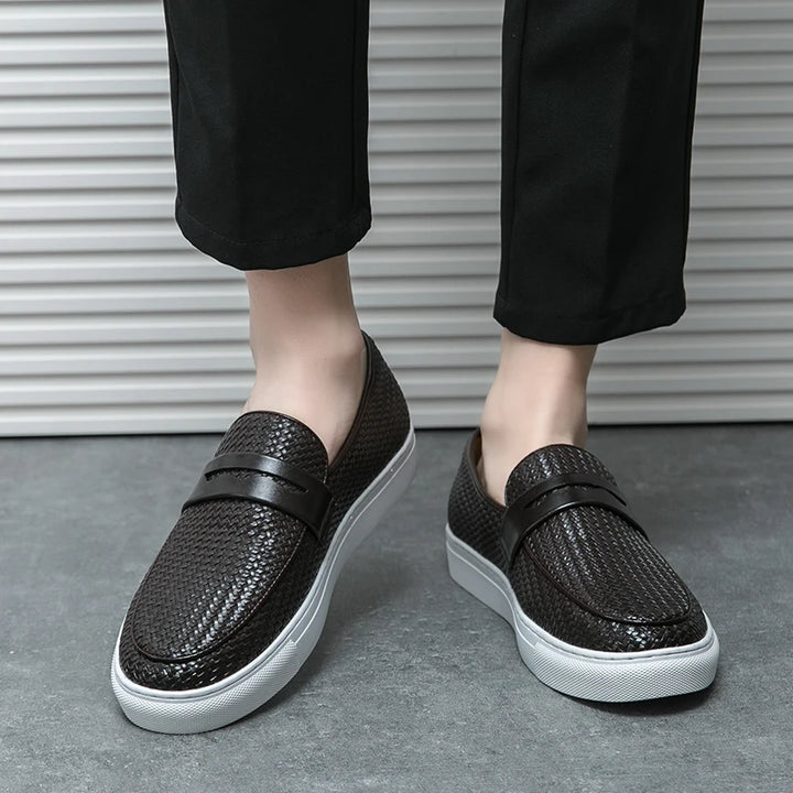 Obsidian Leather Loafers