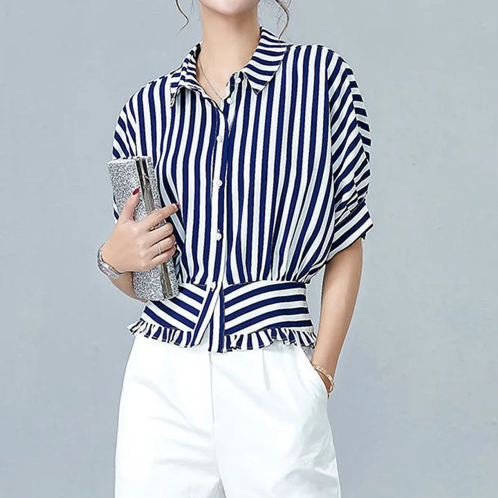 Ruffle Stripe Top