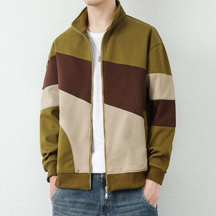 Colorblock Zip-Up
