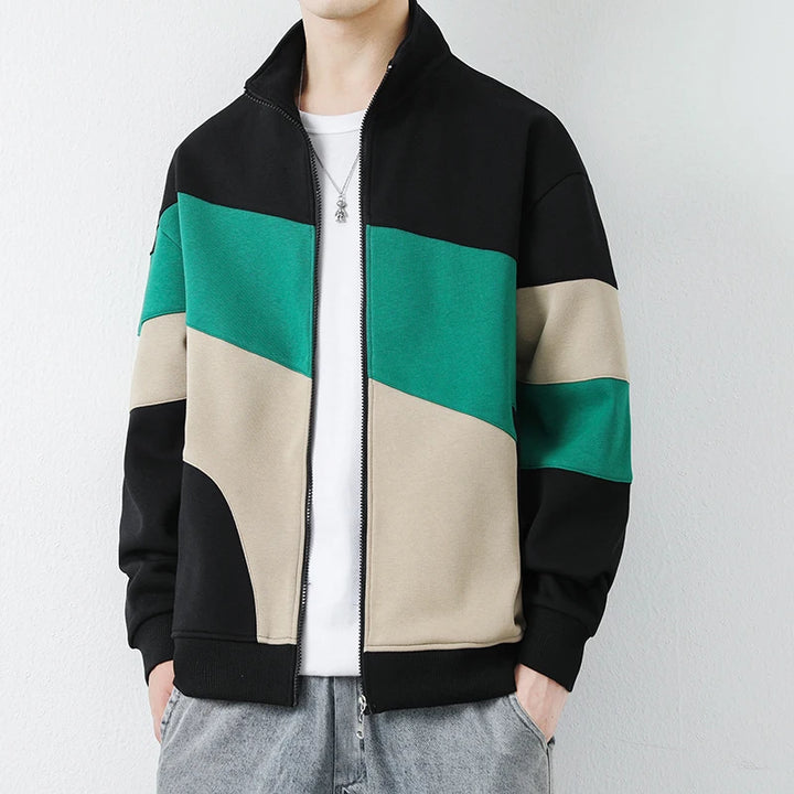 Colorblock Zip-Up