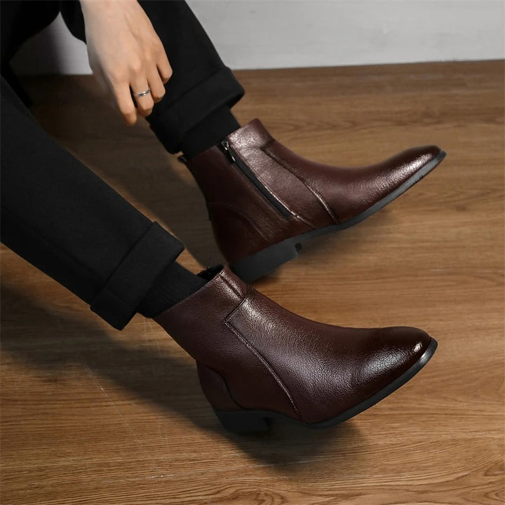 Pebble Grain Chelsea Boots